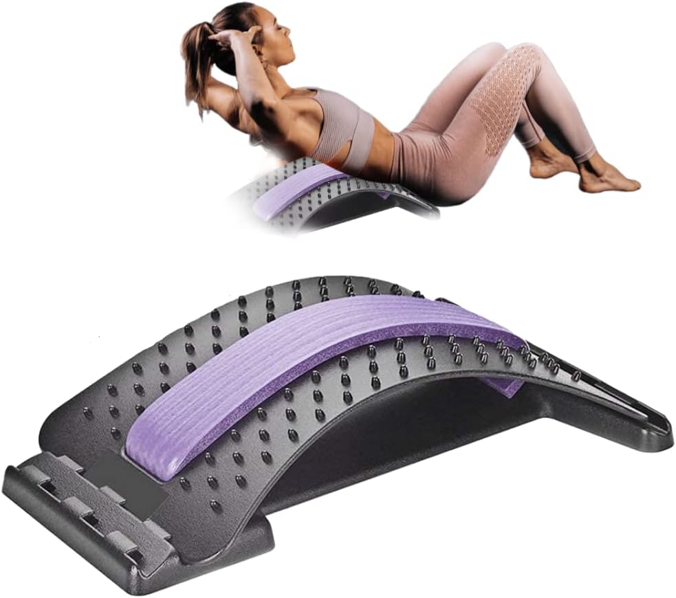 Back Stretcher Pillow Neck Lumbar Support Massager Waist Back Sciatica Herniated  Disc Pain Relief Massage Relaxation